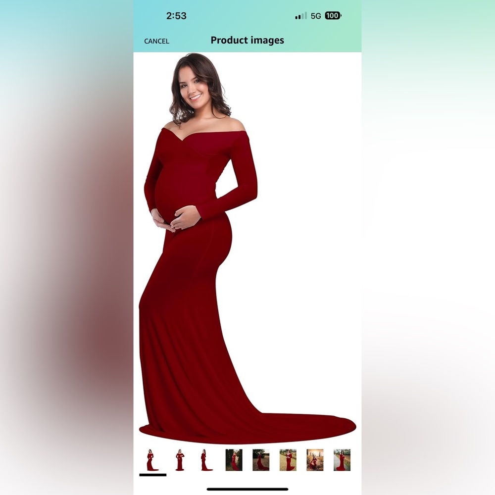 Red Maternity Dress